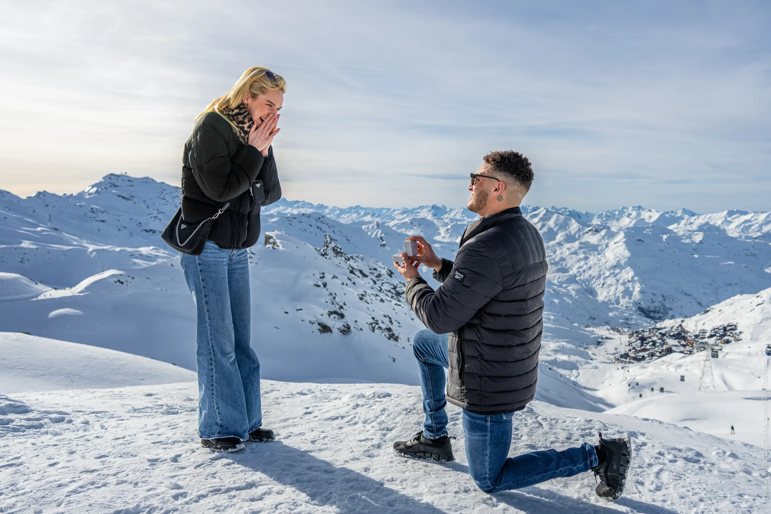 Demande en mariage surprise en montagne à 3000 mètres